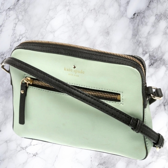 Kate Spade Bedford Square Pennington Crossbody Mint Green - Picture 3 of 10